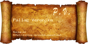 Pallag Veronika névjegykártya
